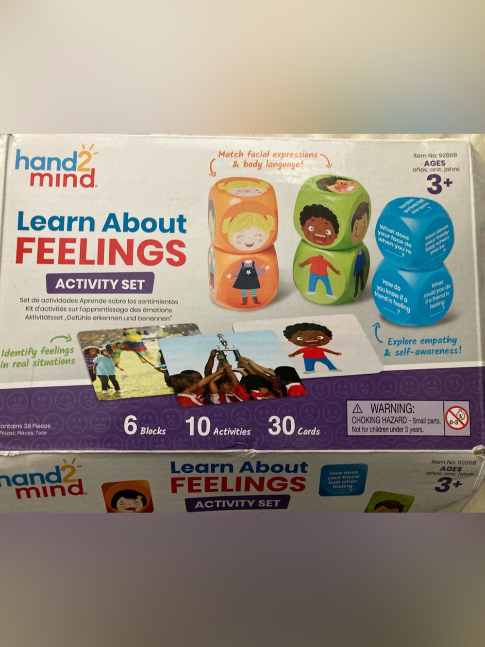 hand2mind Learn About Feelings Activity Set - Emotion Blocks activities